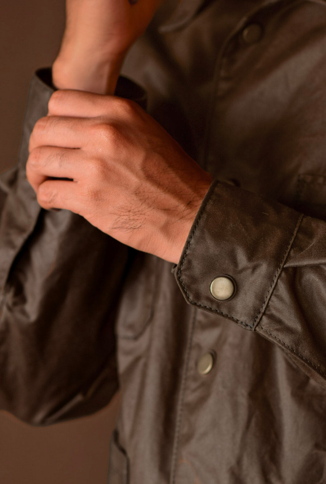 Chaqueta obrera en lona encerada Verde - The Mountain Atelier