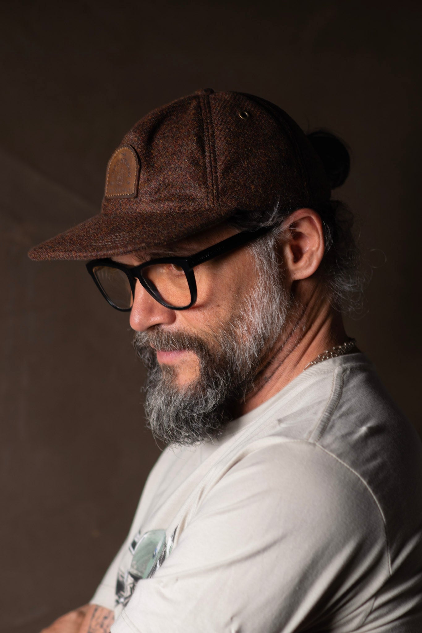 Gorra worker de paño café - The Mountain Atelier