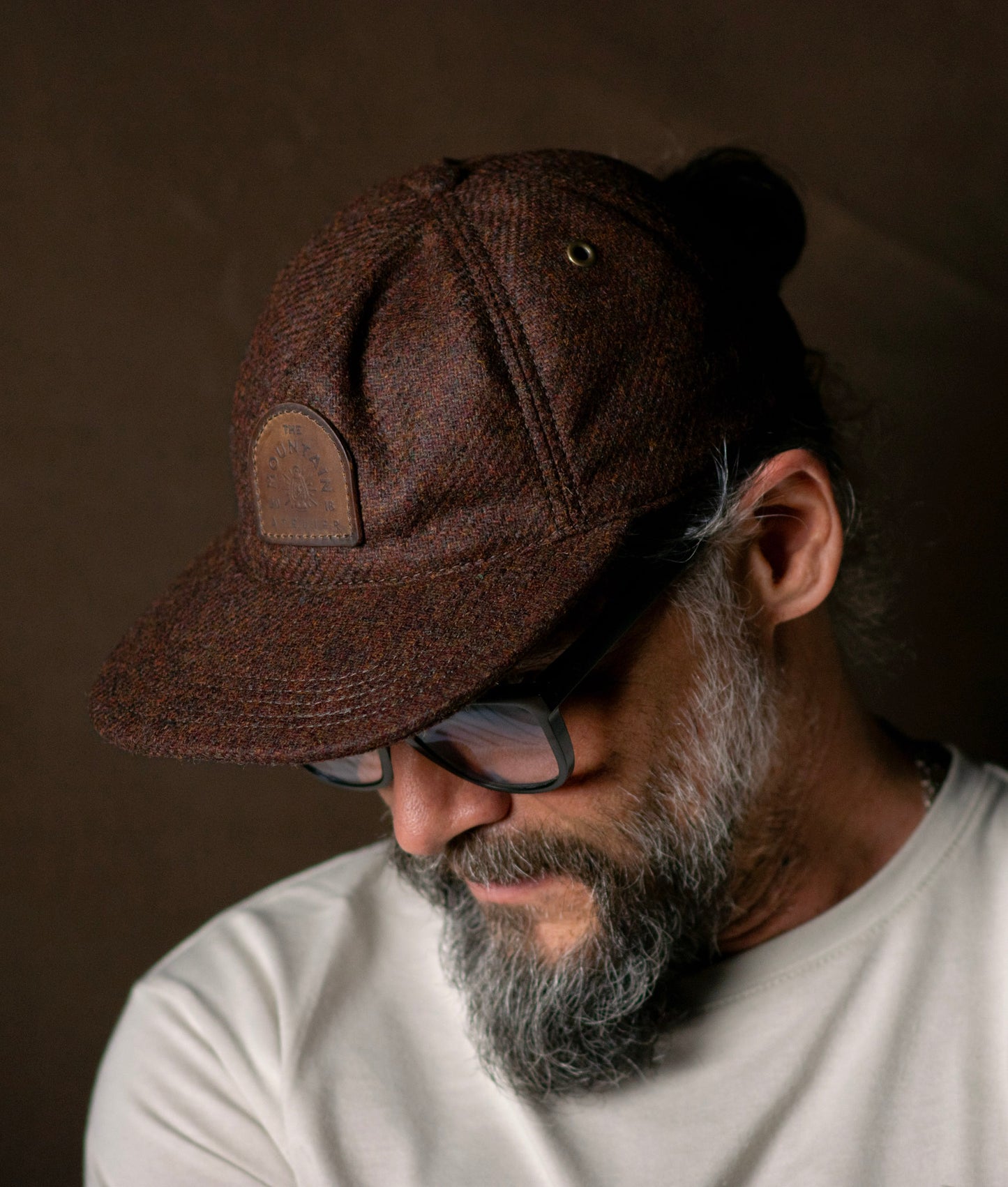 Gorra worker de paño café - The Mountain Atelier