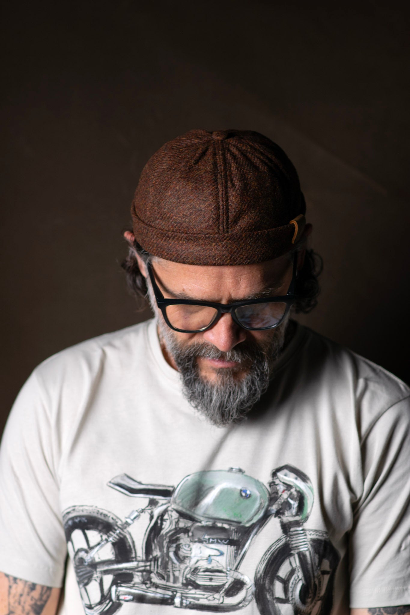 Docker hat en paño café - The Mountain Atelier