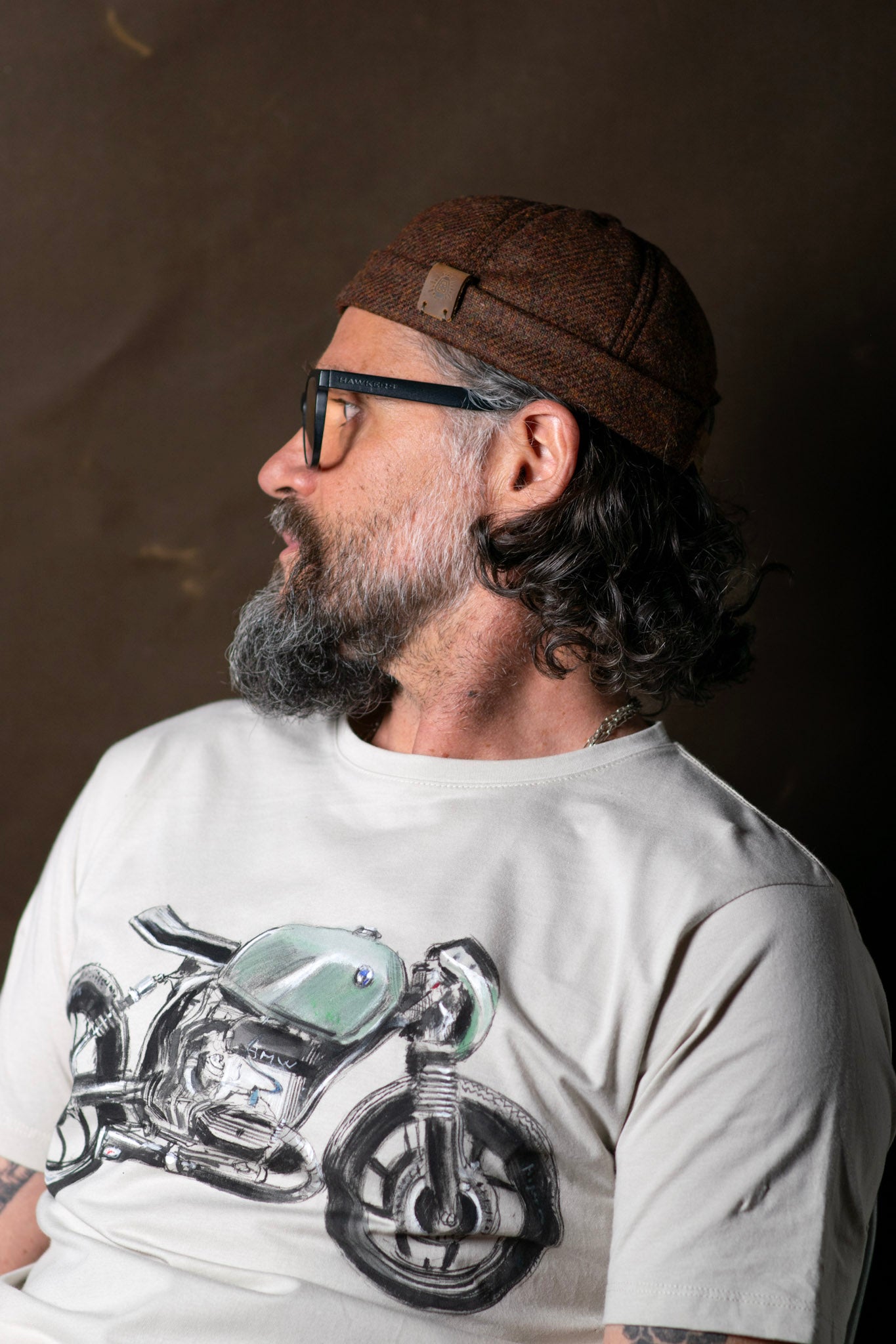 Docker hat en paño café - The Mountain Atelier