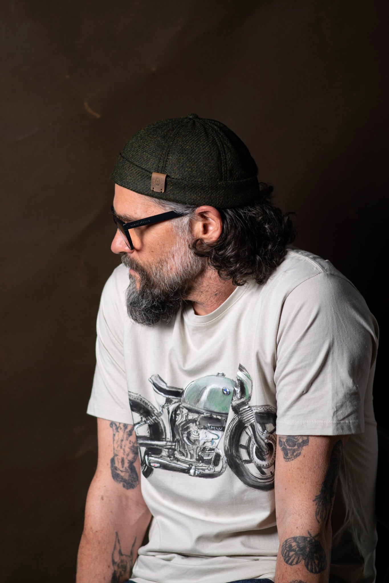 Docker hat en paño verde - The Mountain Atelier