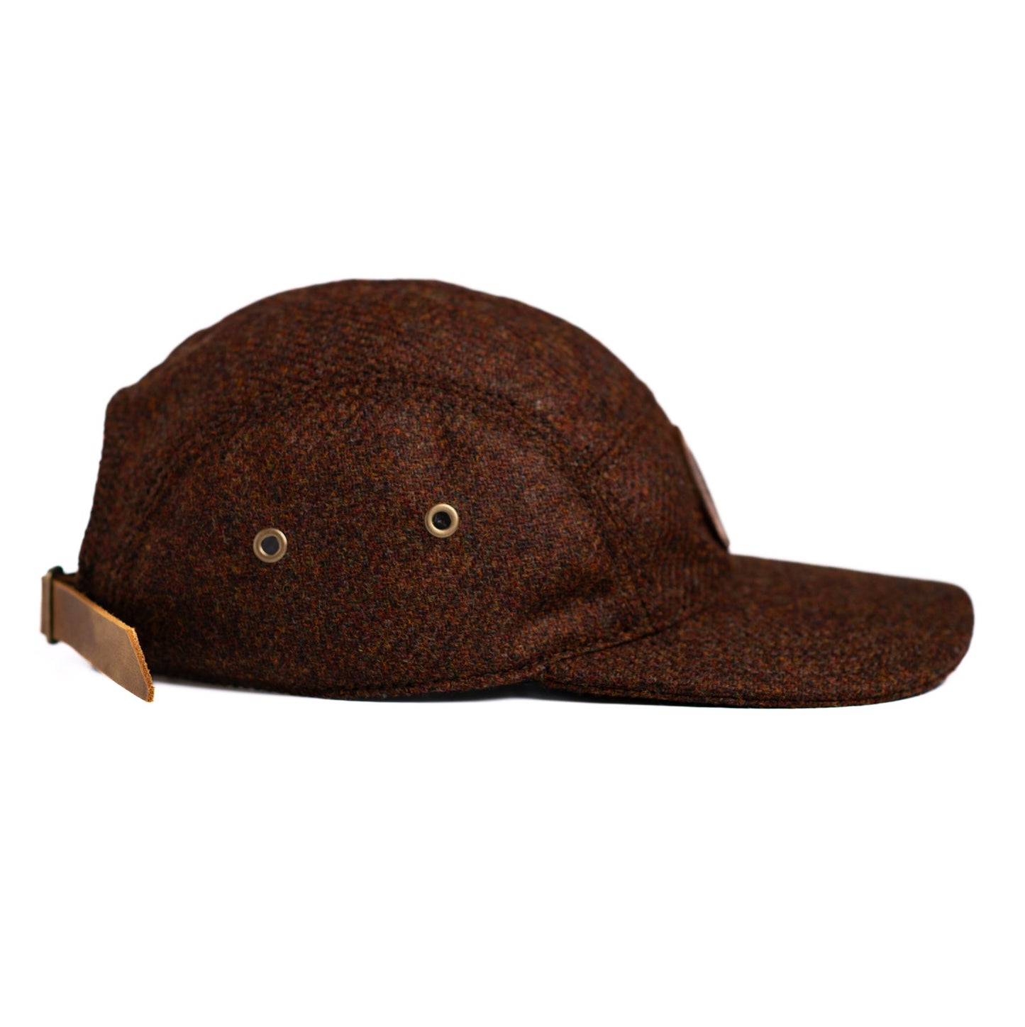 Gorra 5 paneles de paño café - The Mountain Atelier