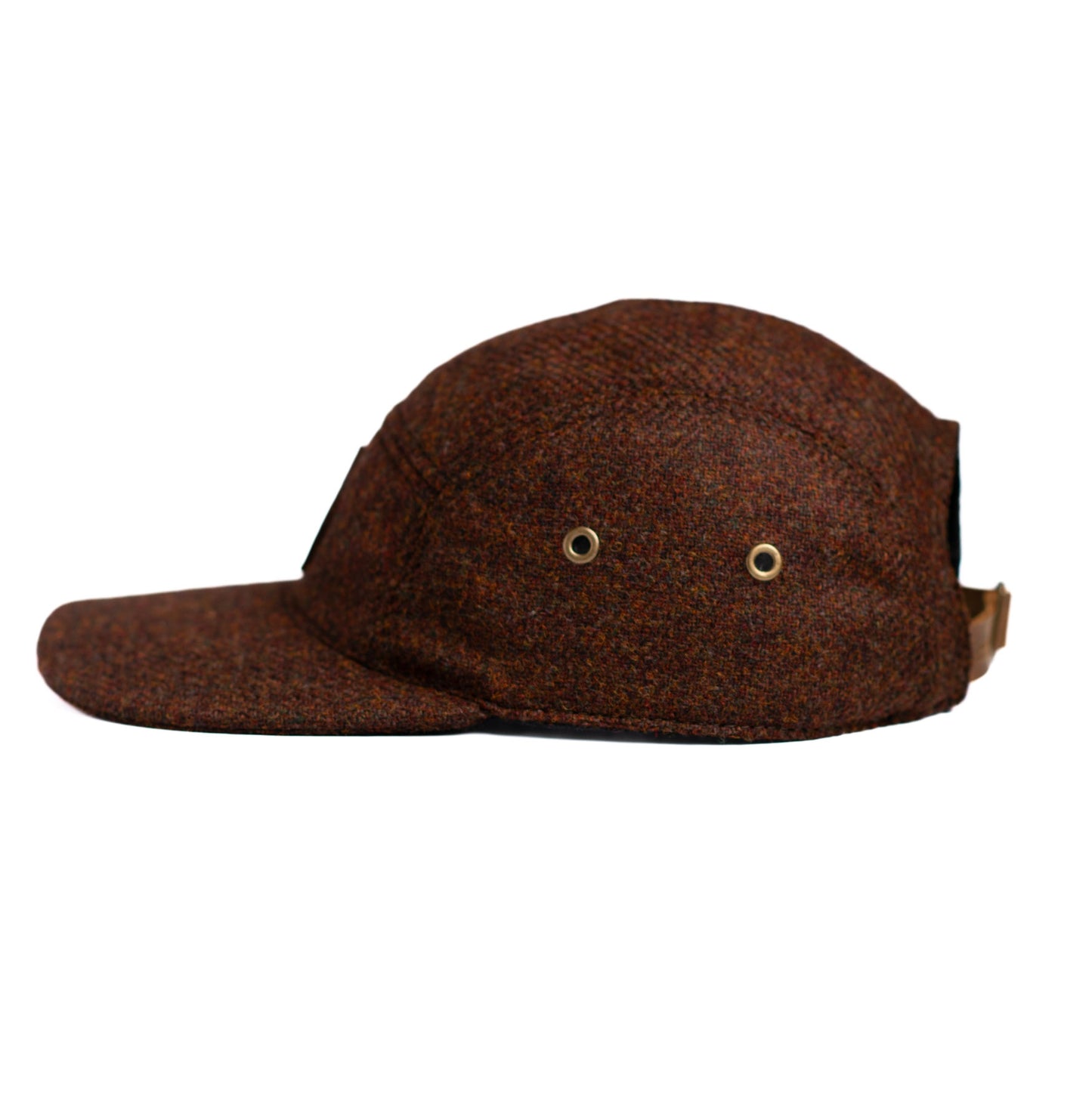 Gorra 5 paneles de paño café - The Mountain Atelier