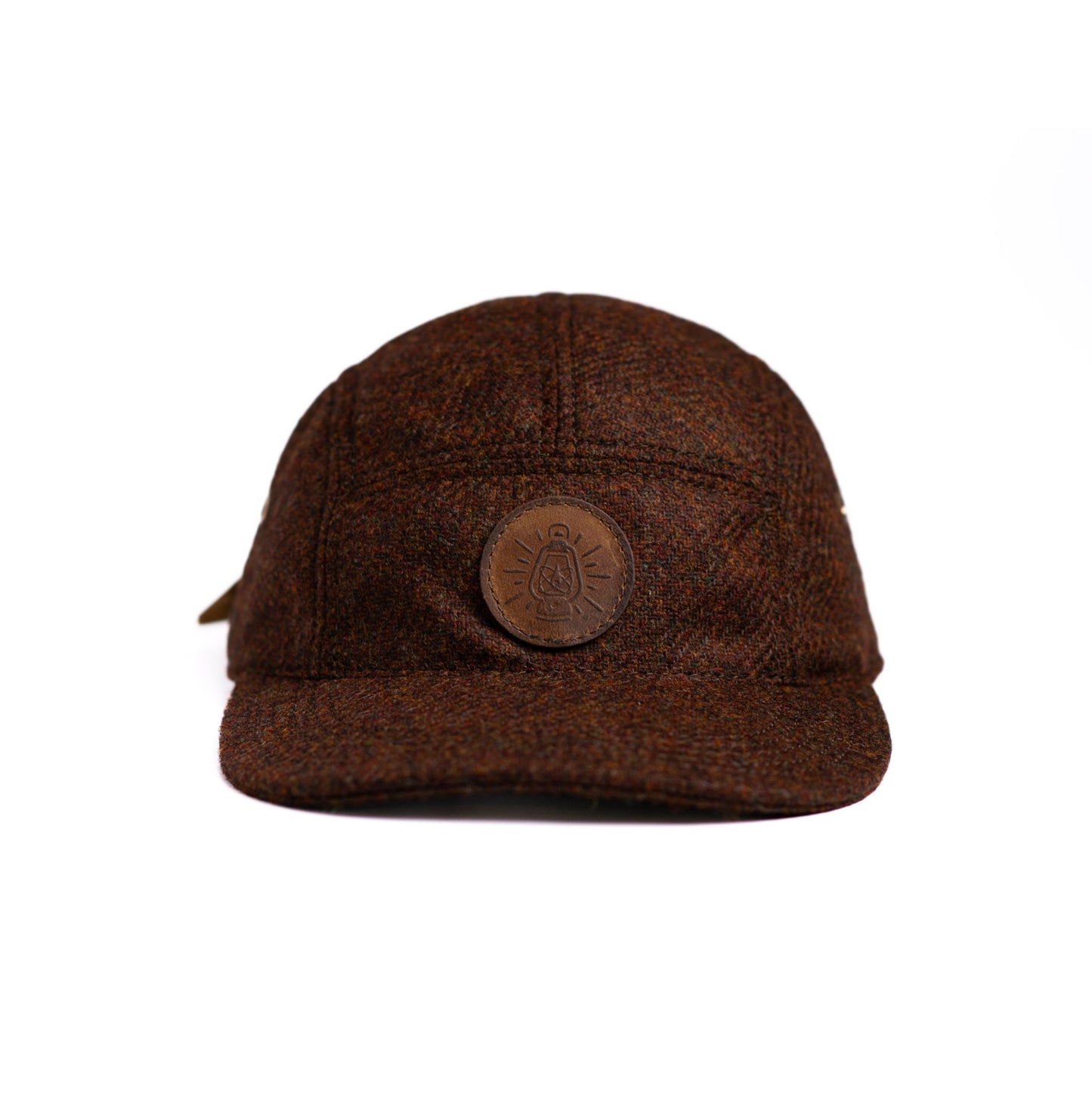 Gorra 5 paneles de paño café - The Mountain Atelier