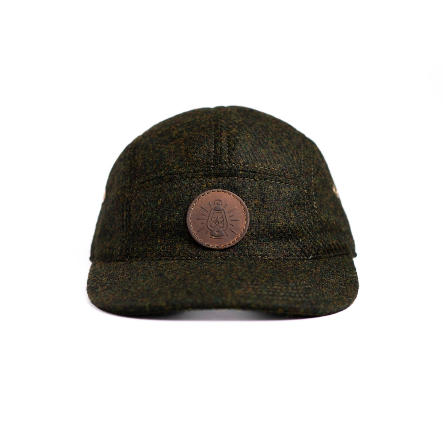 Gorra 5 paneles de paño verde - The Mountain Atelier