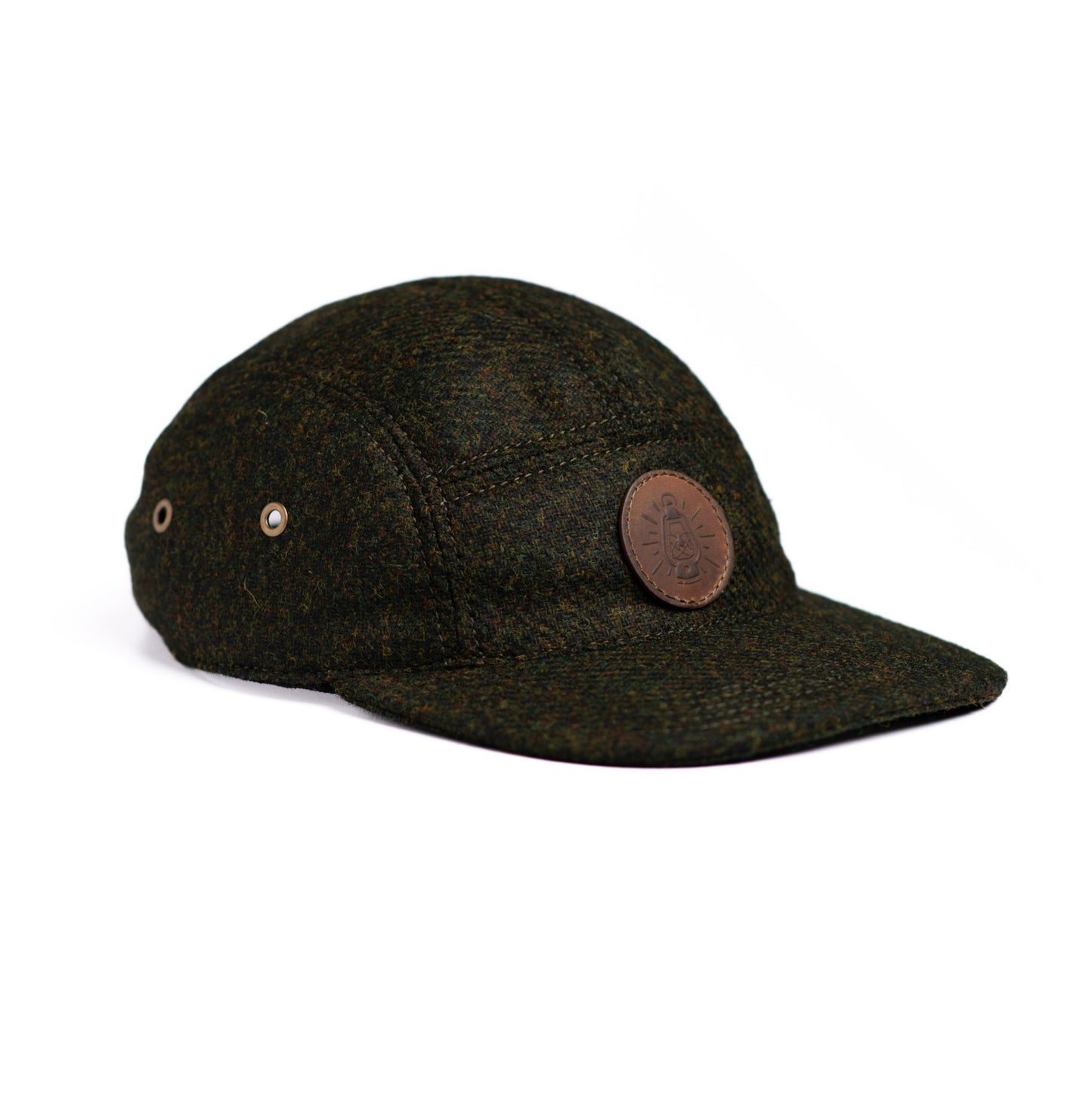 Gorra 5 paneles de paño verde - The Mountain Atelier