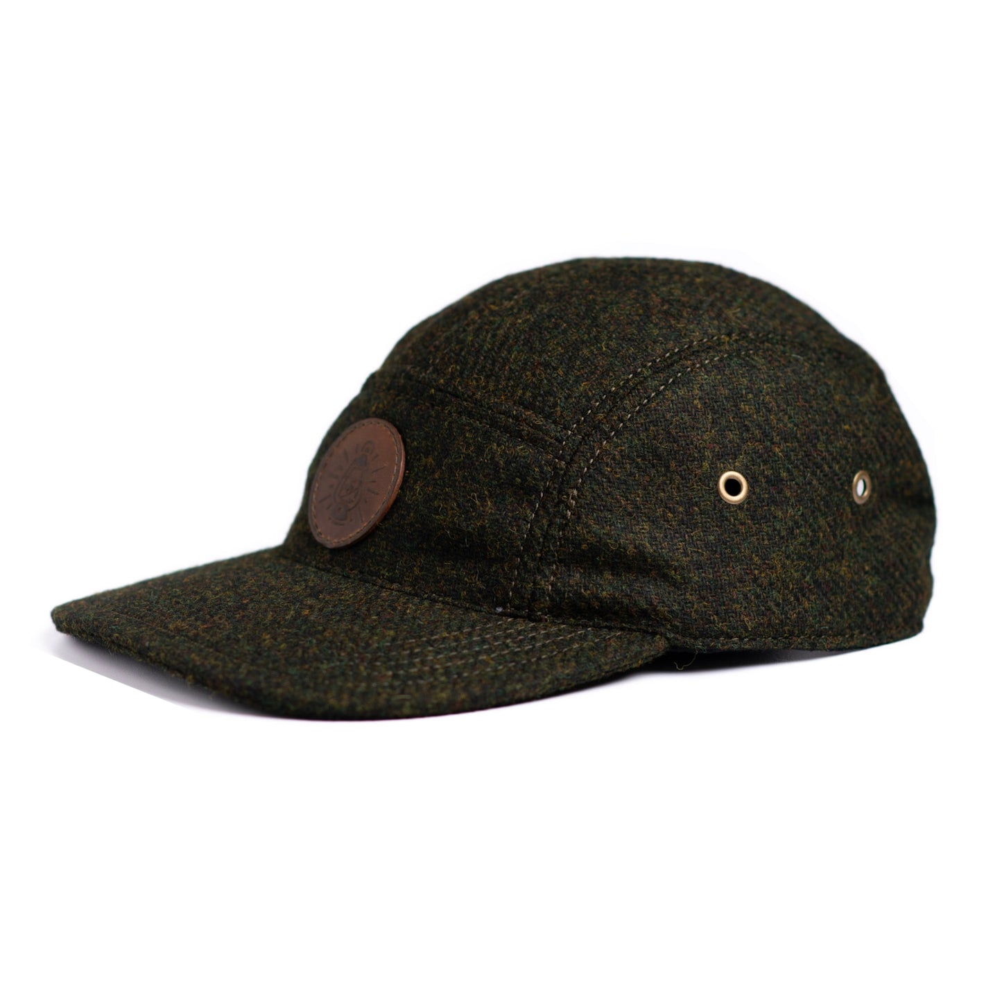 Gorra 5 paneles de paño verde - The Mountain Atelier