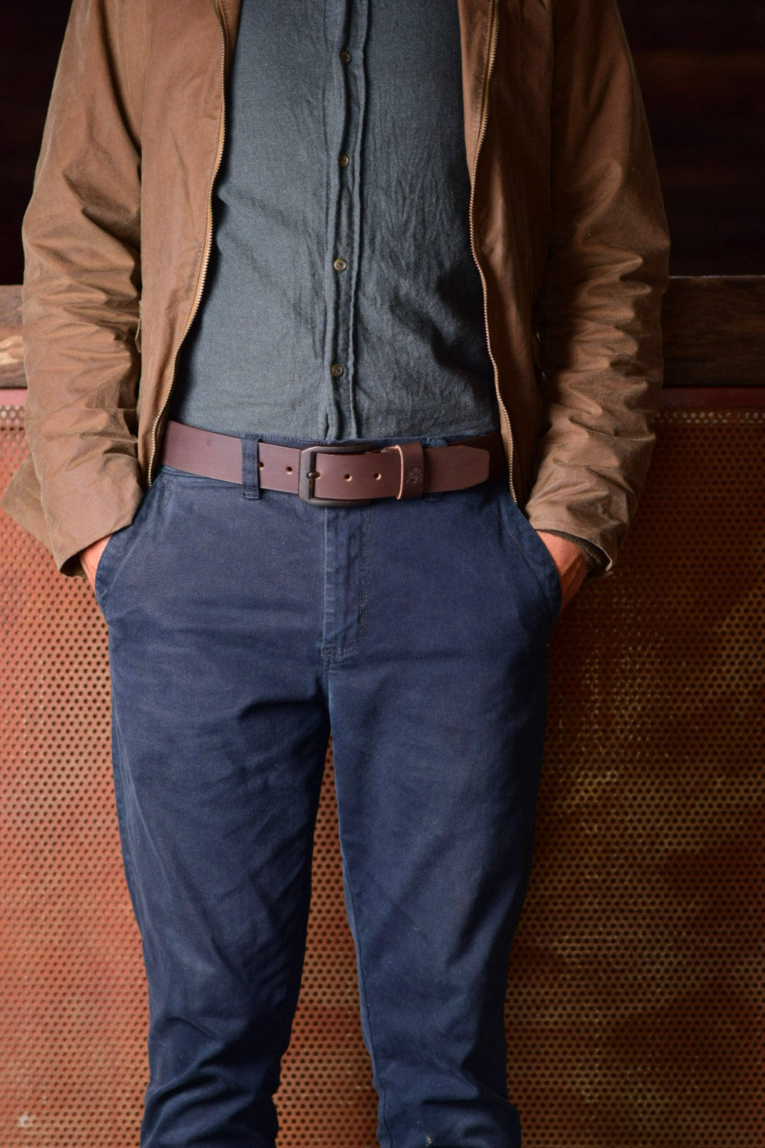 Cinturón hombre dark brown - The Mountain Atelier