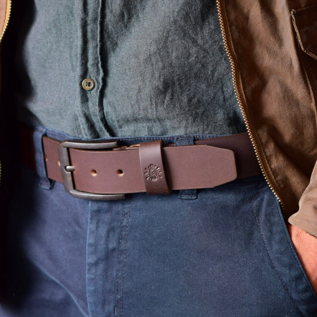 Cinturón hombre dark brown - The Mountain Atelier