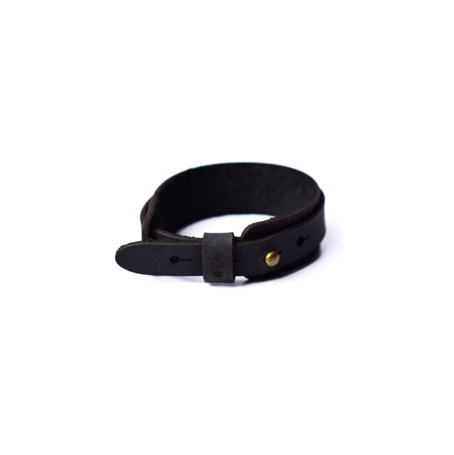 Pulsera en cuero negro
