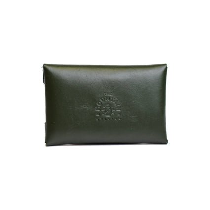 Monedero en cuero verde - The Mountain Atelier