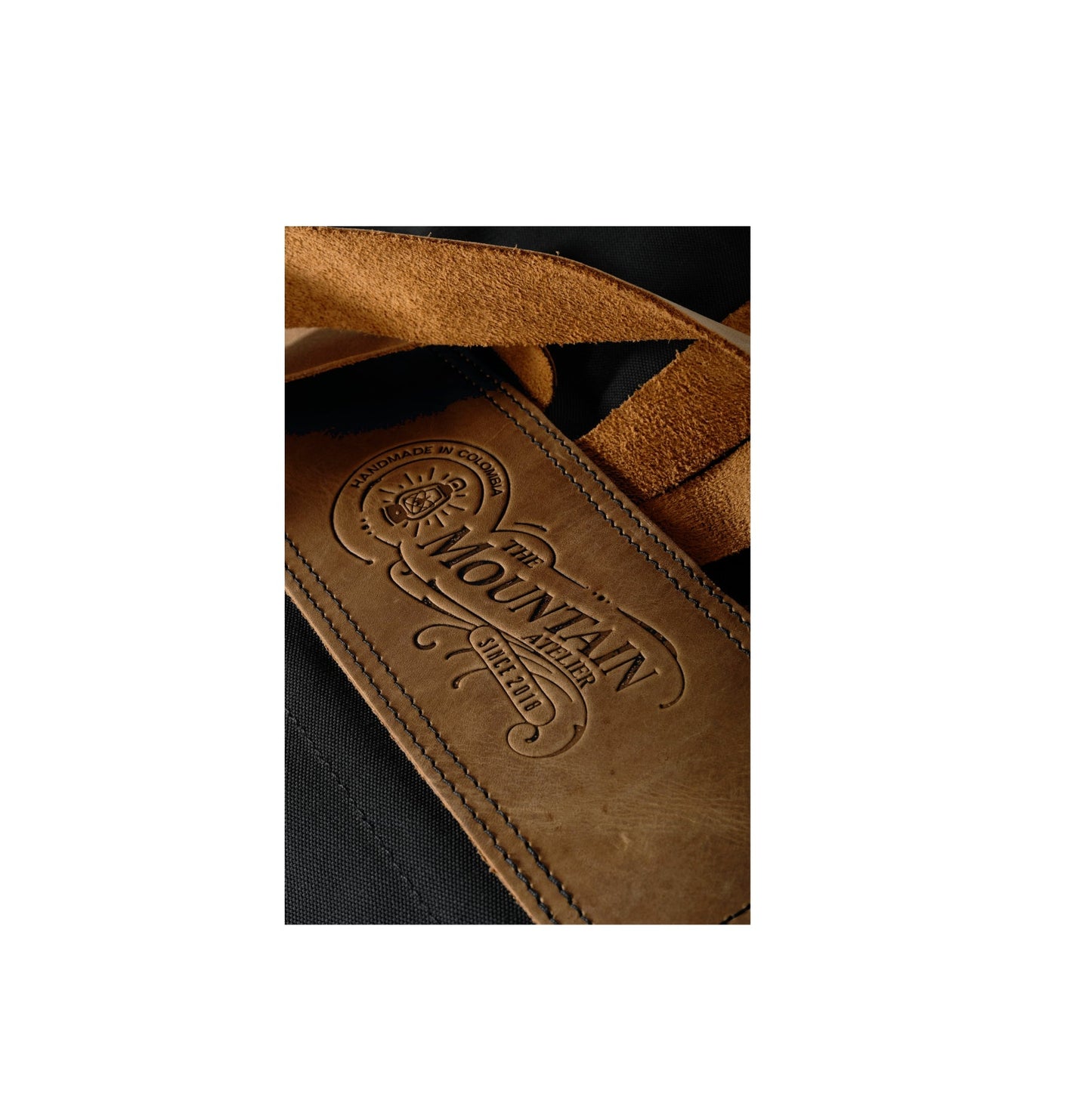 Morral Paper Negro Cuero Cognac - The Mountain Atelier