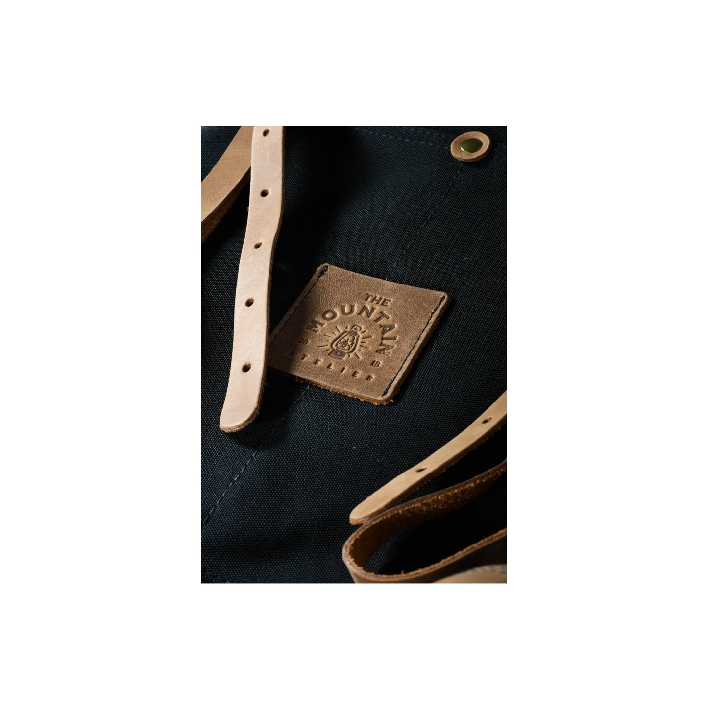 Morral Paper Negro Cuero Cognac - The Mountain Atelier