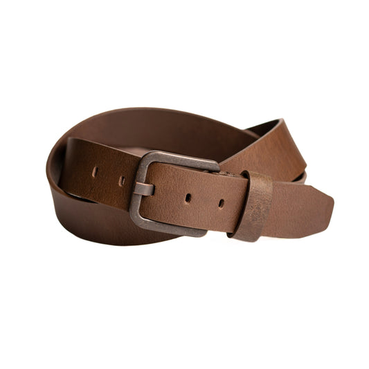 Cinturón hombre british caoba