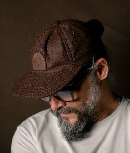 Gorra worker de paño café - The Mountain Atelier