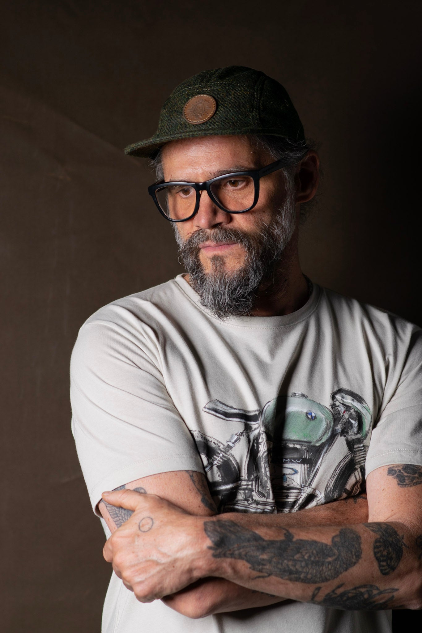 Gorra 5 paneles de paño verde - The Mountain Atelier
