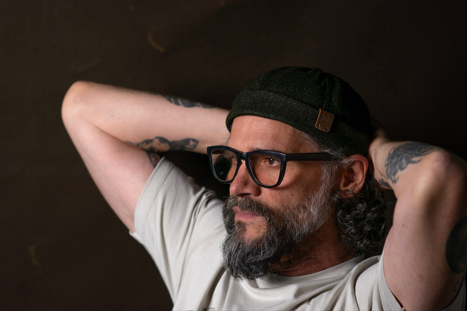 Docker hat en paño verde - The Mountain Atelier