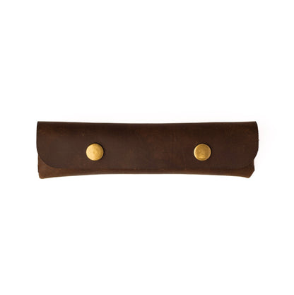 Estuche para lapices en cuero Avellana - The Mountain Atelier