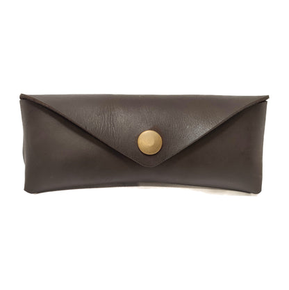 Estuche para gafas en cuero miel - The Mountain Atelier