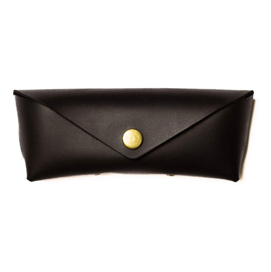 Estuche para gafas en cuero Chocolate