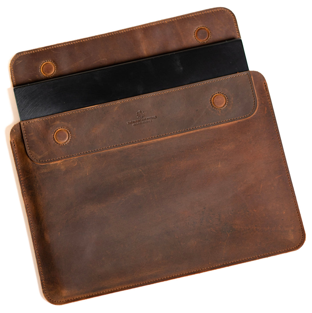 Funda para laptop en cuero 14" Avellana