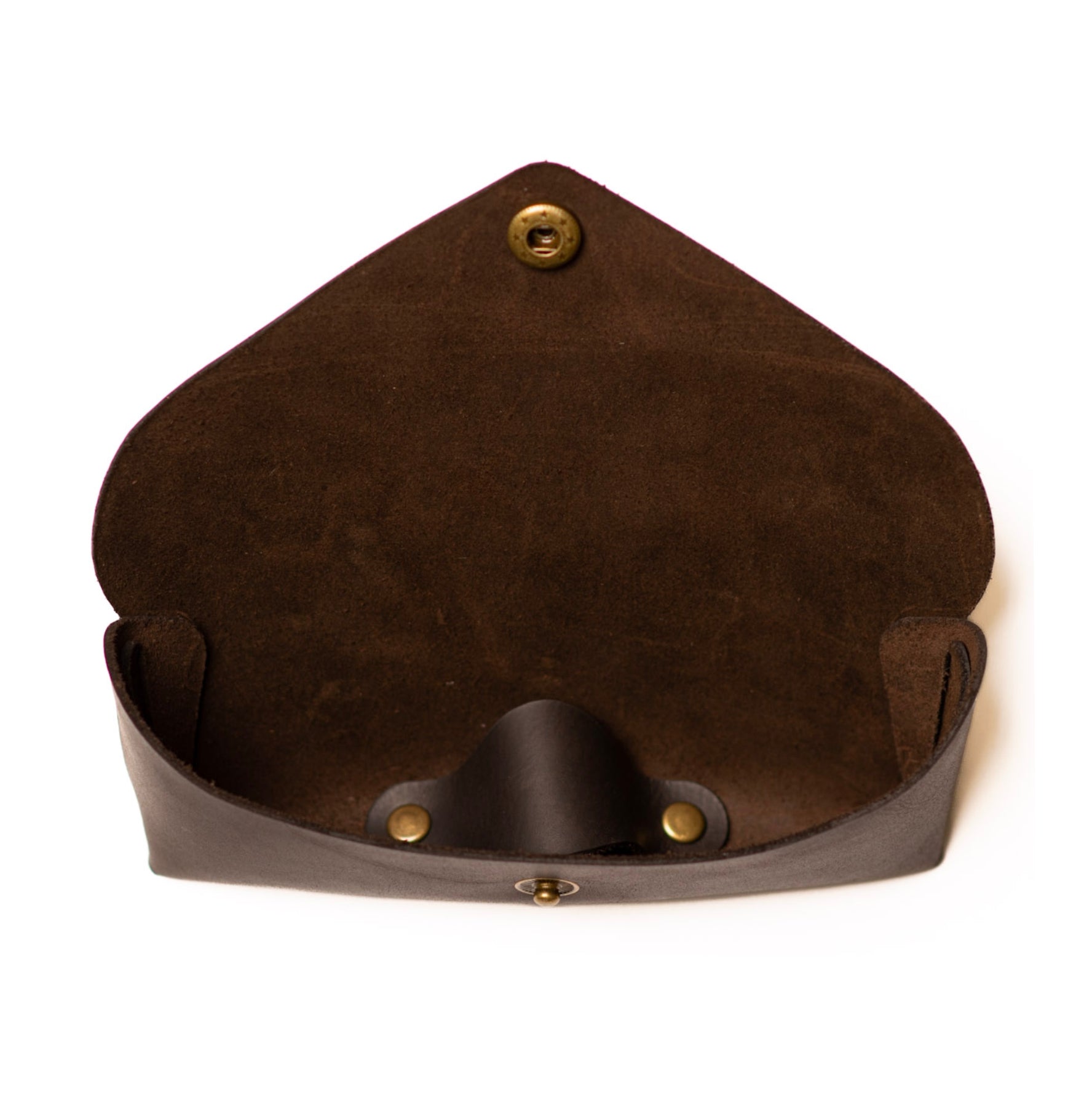 Estuche para gafas en cuero Chocolate - The Mountain Atelier