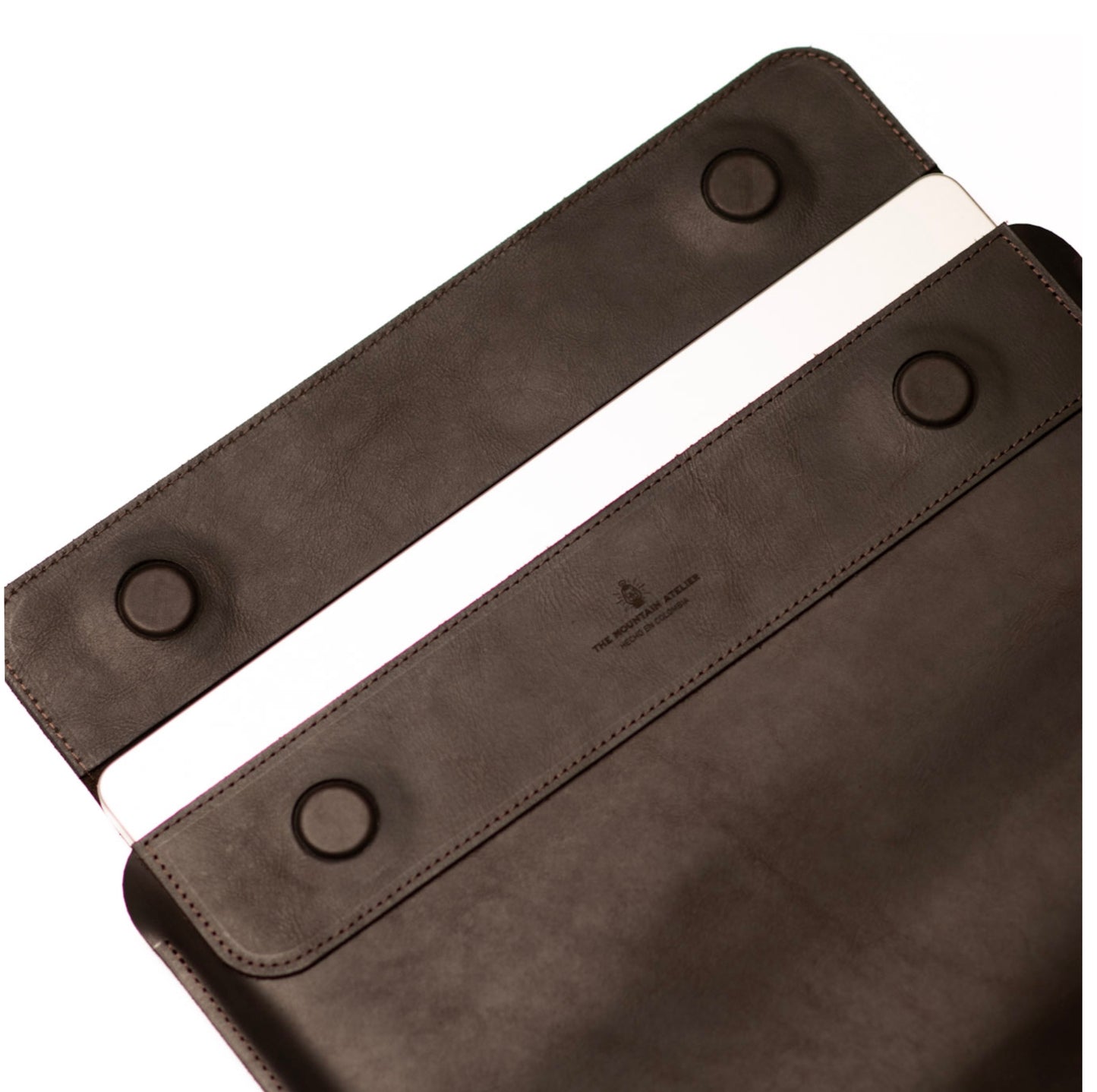 Funda para laptop en cuero 14" Chocolate