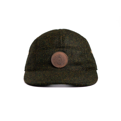 Gorra 5 paneles de paño verde - The Mountain Atelier