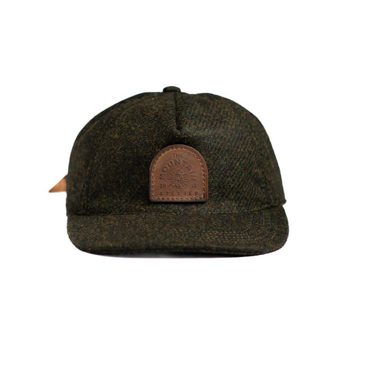 Gorra worker de paño verde - The Mountain Atelier