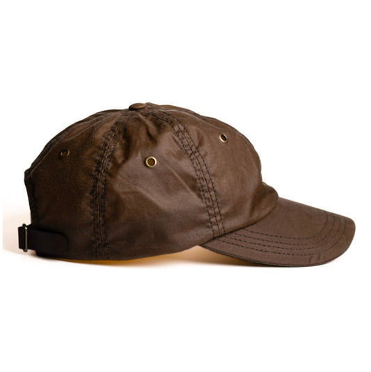 Gorra beisbolera en lona encerada canela - The Mountain Atelier