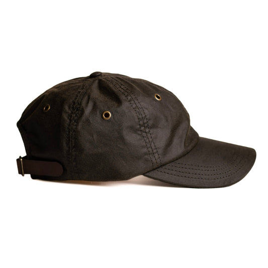 Gorra beisbolera en lona encerada verde - The Mountain Atelier