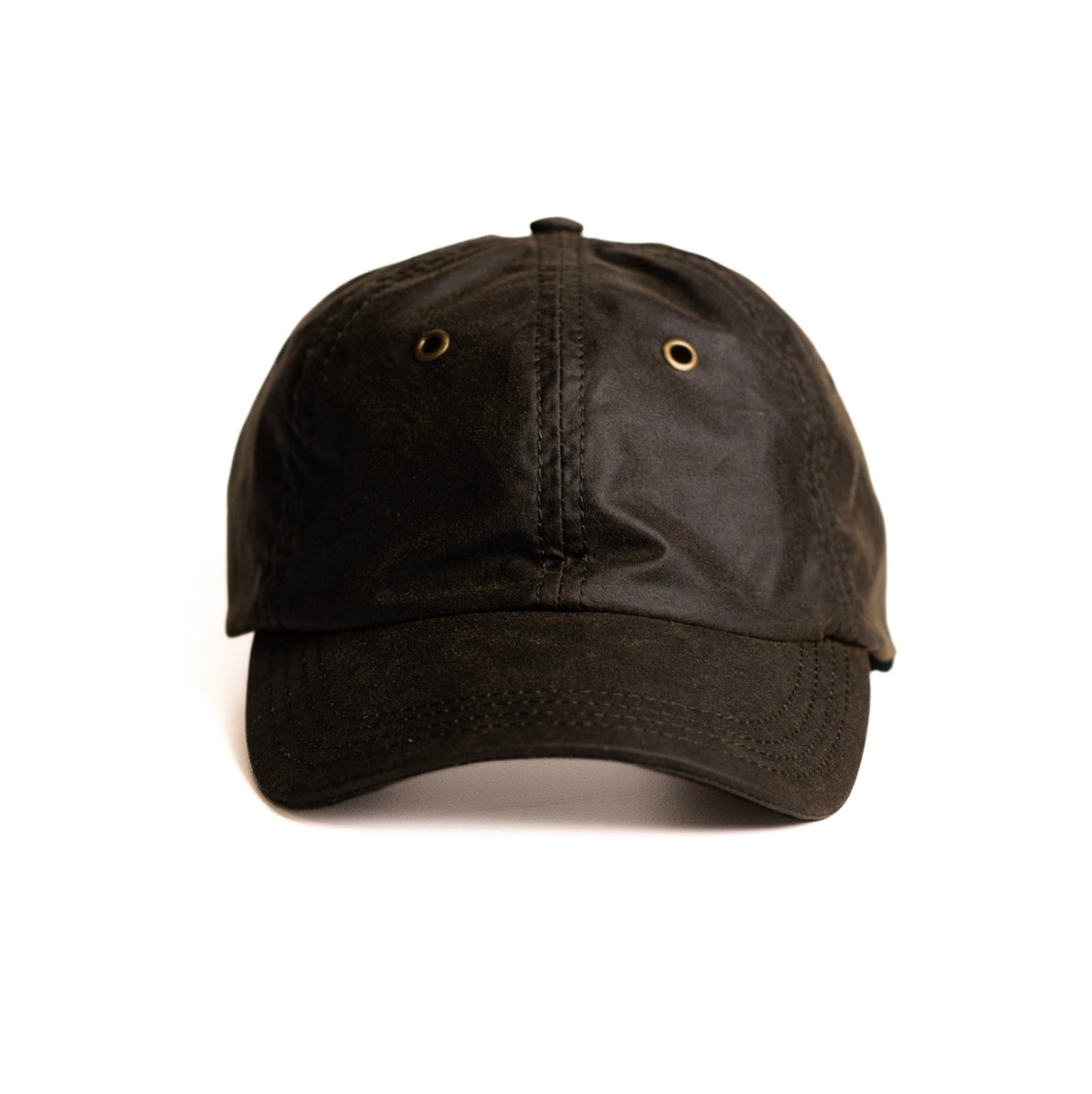 Gorra beisbolera en lona encerada verde