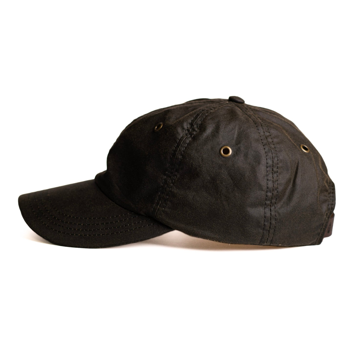 Gorra beisbolera en lona encerada verde