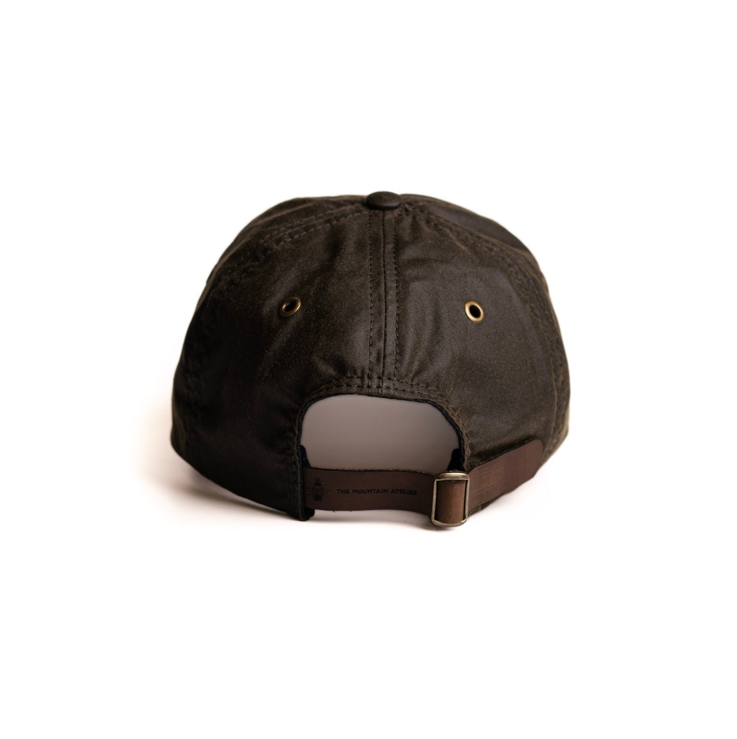 Gorra beisbolera en lona encerada verde