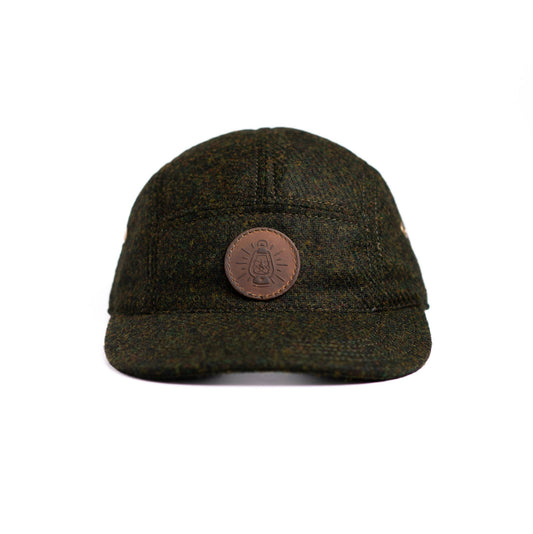 Gorra 5 paneles de paño verde - The Mountain Atelier