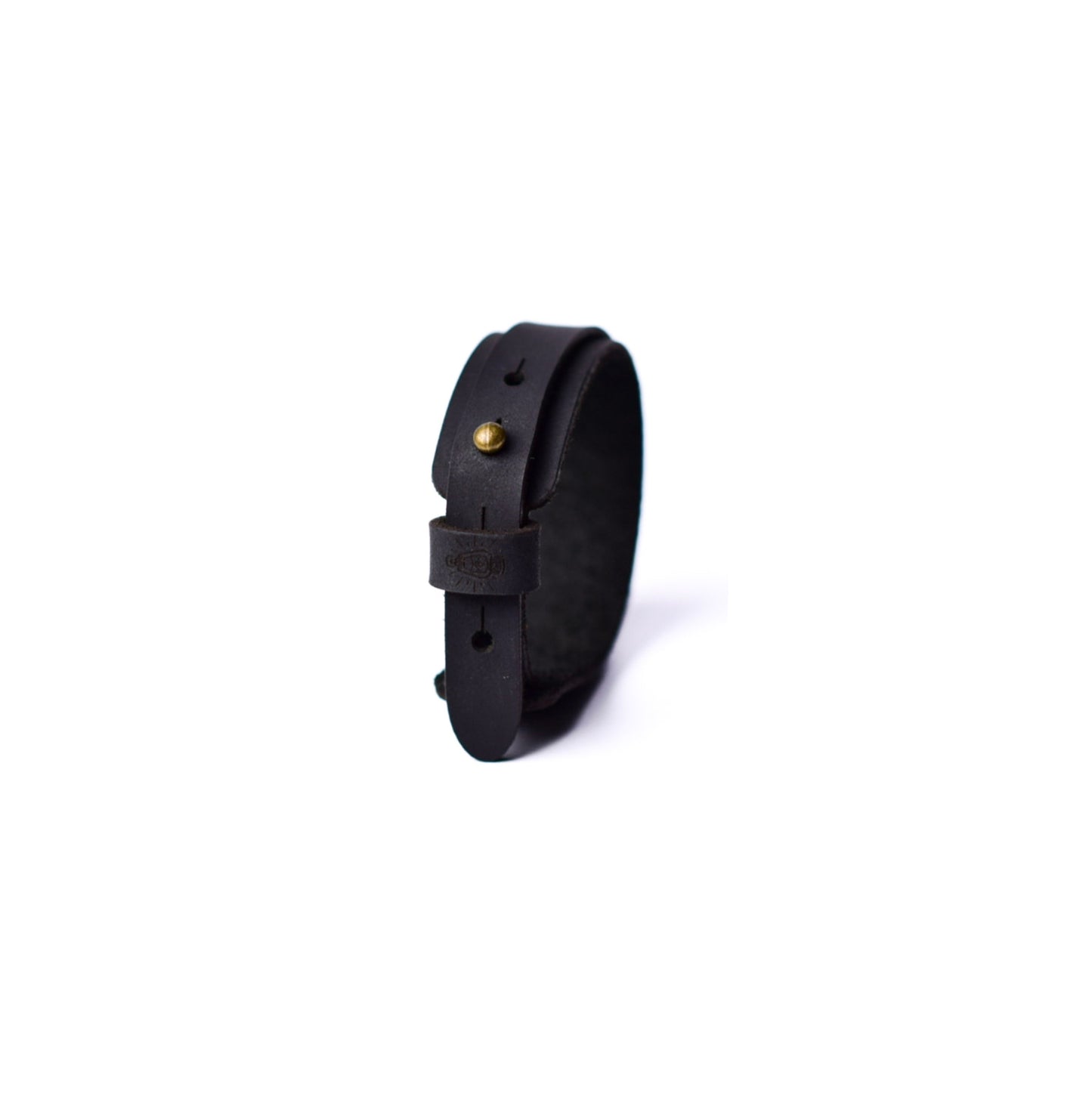 Pulsera en cuero negro
