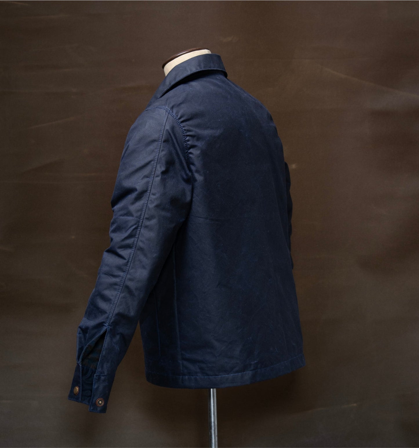 Chaqueta obrera en lona encerada Azul - The Mountain Atelier