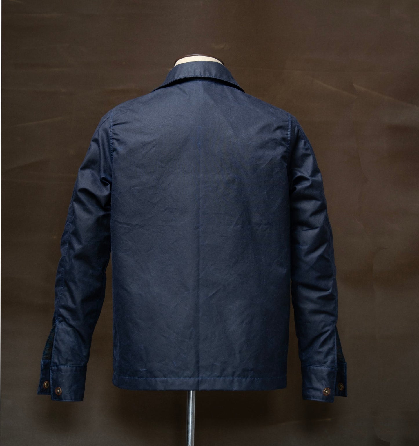 Chaqueta obrera en lona encerada Azul - The Mountain Atelier