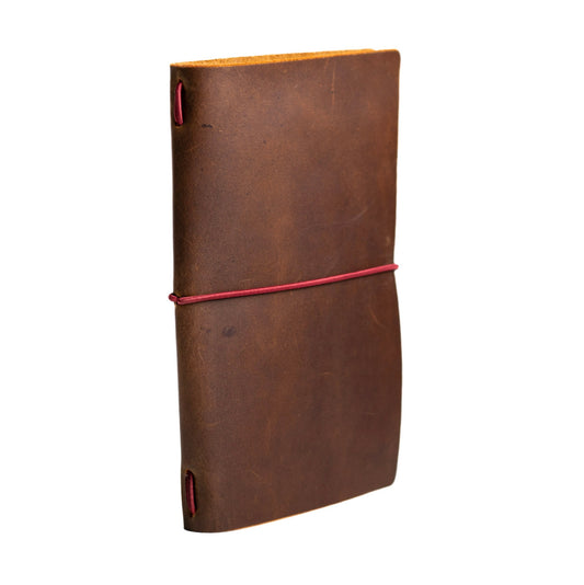 Bitacora A5 en cuero Avellana - The Mountain Atelier