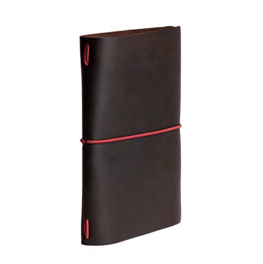 Bitacora A5 en cuero Chocolate - The Mountain Atelier
