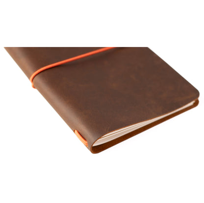 Bitacora A5 en cuero Avellana