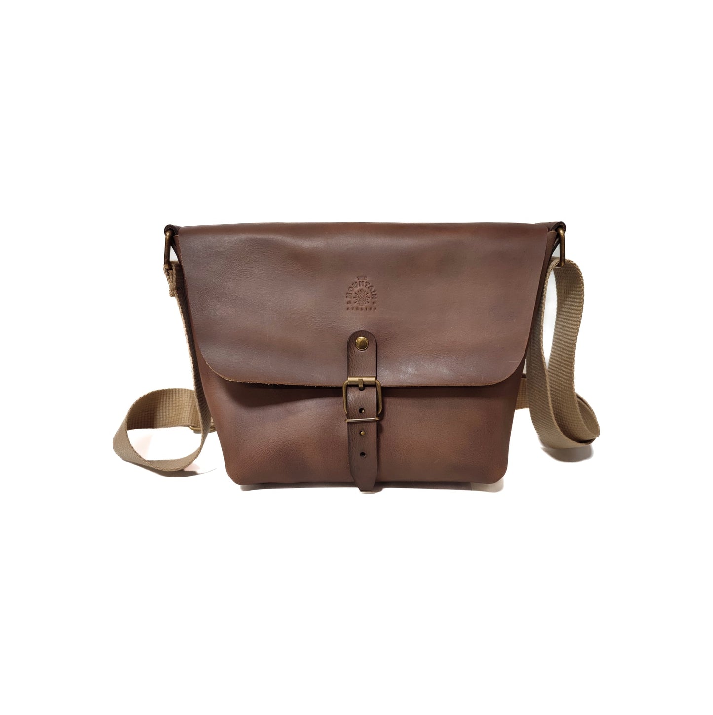 Messenger bag marrón liso - The Mountain Atelier